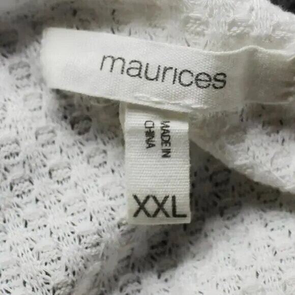 MAURICES Striped Lace Up Long Sleeve Knit Top! Size XXL - Picture 10 of 11